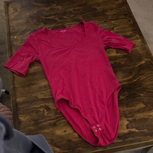 Old Navy Pink Bodysuit with Snap Closure